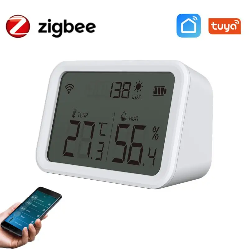 

NEO OTA Tuya ZigBee Smart Home Temperature And Humidity Sensor Indoor Hygrometer Thermometer 0Lux-157000Lux Detect Luminous