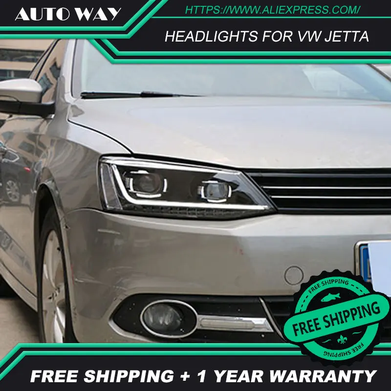Автомобильный Стильный чехол для головного света VW jetta MK6 2012 2017 фары светодиодный