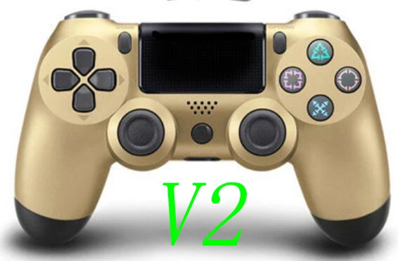 JIE LI проводной контроллер PS4 Bluetooth геймпад для sony playstation Dualshock 4 Вибрационный джойстик без аккумулятора без разъема для наушников - Цвет: gold v2