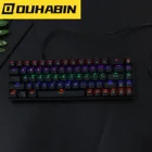 Механическая клавиатура с подсветкой DK68E, 68 клавиш, RGB, Механическая игровая Проводная клавиатура с светодиодный светкой, светодиодная подсветка, cs go