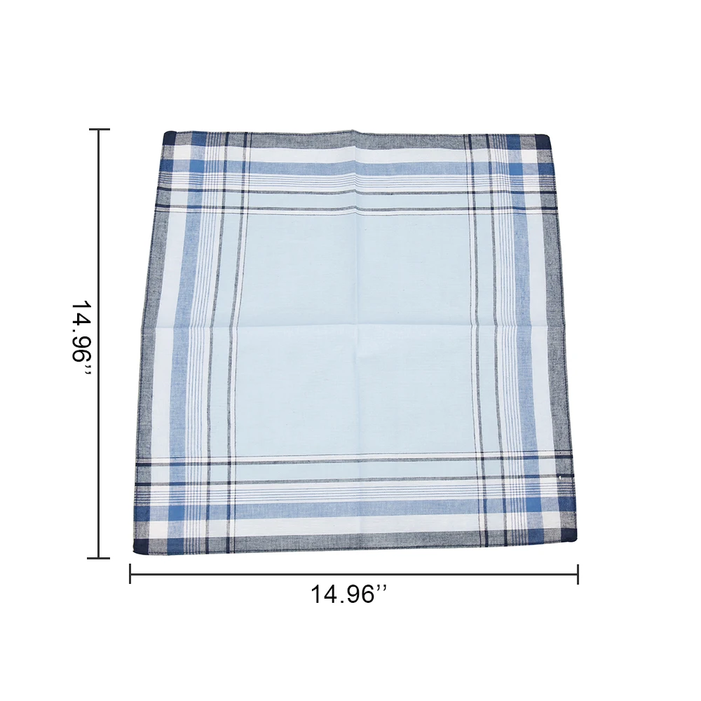 

10Pcs/lot Square Multicolor Plaid Stripe Men Women Pocket for Wedding Party Business Chest Towel Handkerchiefs Scarves 38*38cm