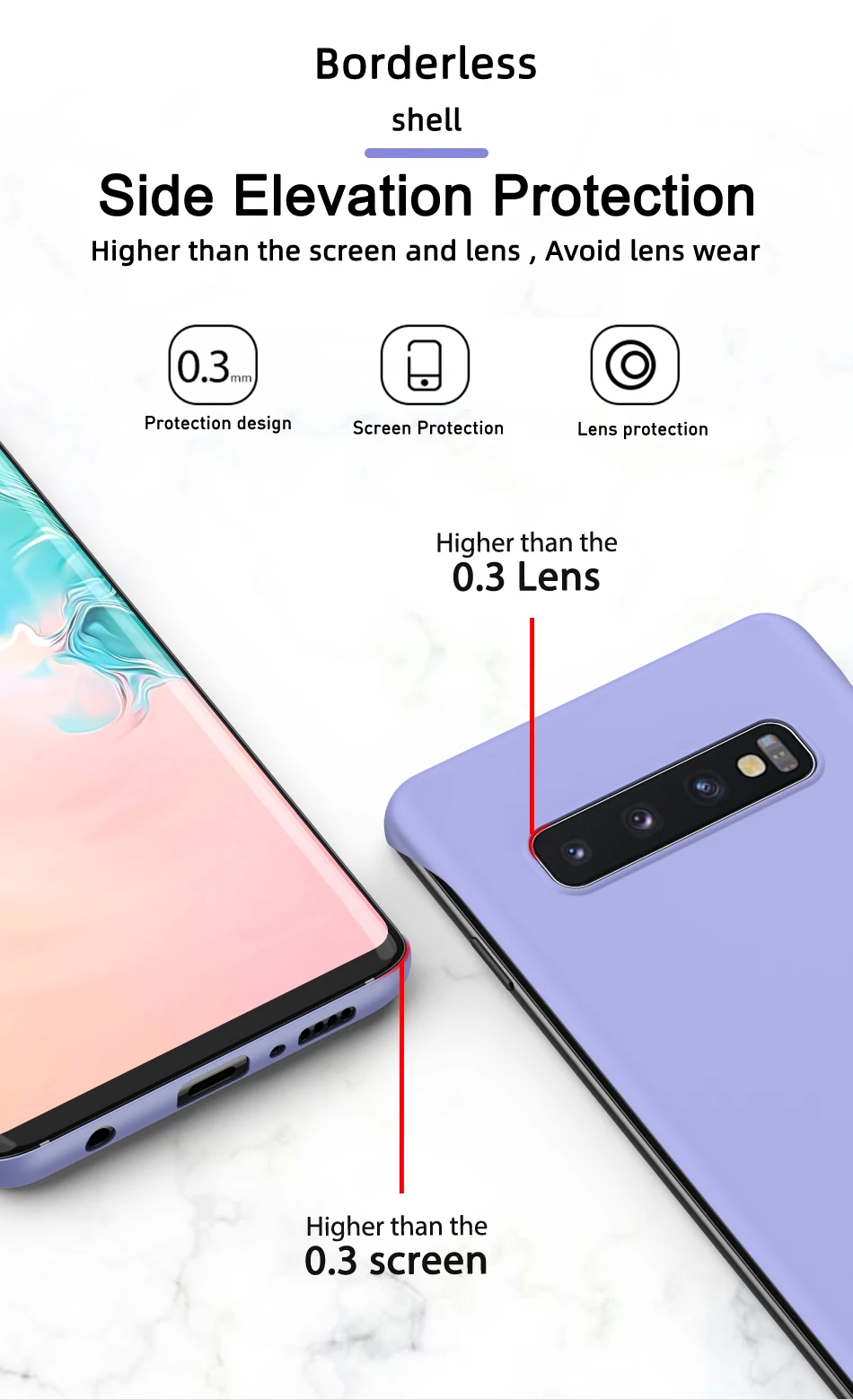 Безрамное чехол для samsung Galaxy S10 S10e Примечание 10+ плюс A10 A20 A30 A50 A40 A70 M20 A7 конфеты чехол s Жесткий матовый поликарбонатный чехол
