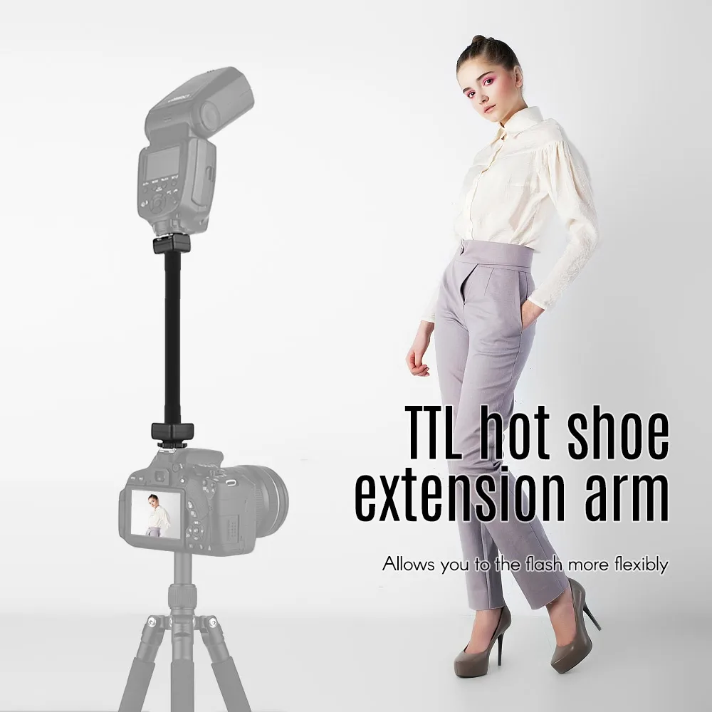 Гибкий E-TTL типа Горячий башмак дополнительный стержень вспышки светильник