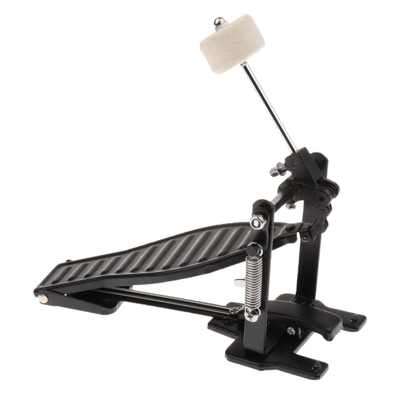 

Aluminium Alloy Single Spring Bass Children Drum Pedal Adjustable Stroke with Wool Beater Percussion Replacement Accessories