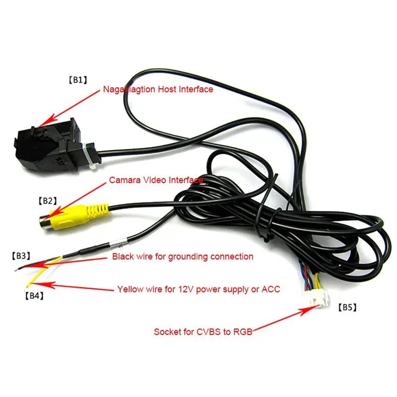 

Car Backup Camera CVBS to RGBS Converter Adapter Decoder for RNS315 Auto Tools