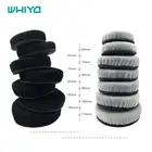 WHIYO 1 пара универсальных бархатных сменных амбушюров черного и серого цвета для наушников Superlux Sennheiser HyperX AKG, круглые наушники всех размеров