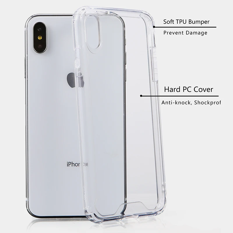 Прозрачные противоударные чехлы-бамперы карамельных цветов для iPhone 11 Pro Max XR XS X 10 8
