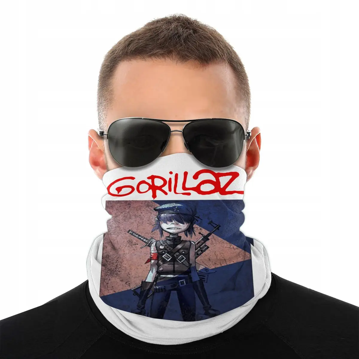 Шарф маска унисекс для лица и шеи модная бесшовная бандана разноцветная езды на