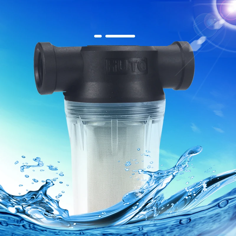 80 mesh/250 mesh Садовый пруд 1/2 дюйма 3/4 1 дюйм встроенный сетчатый фильтр Водяной насос