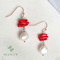 11 12mm natural baroque freshwater pearl earrings wedding aaa cultured irregular jewelry luxury dangle mesmerizing party fashion