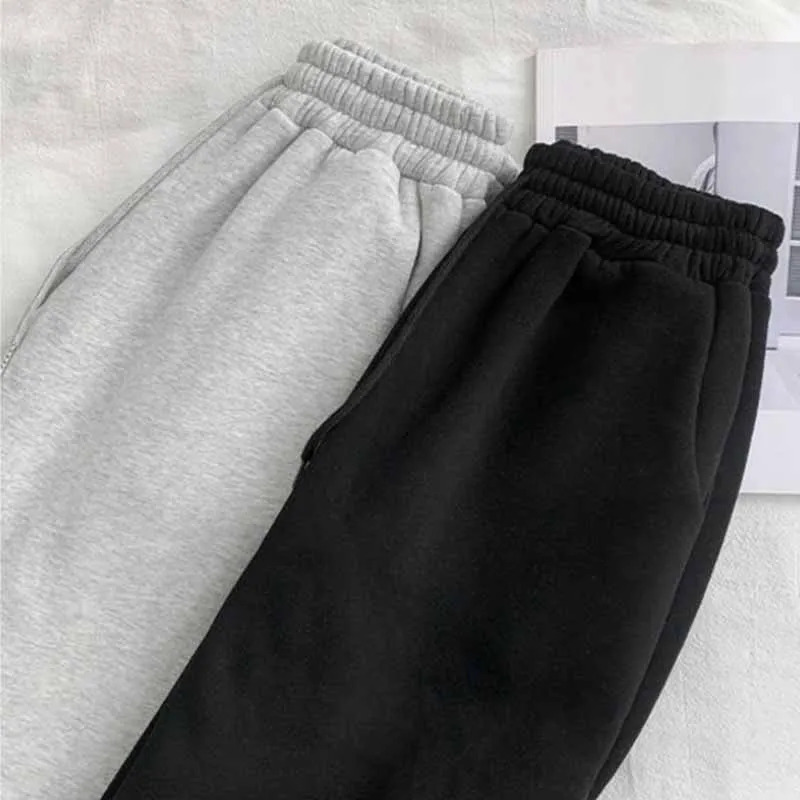 

Women Pants High Waist Oversize Size Sports Casual Loose Harem Pants Black Elastic Trouser Female Spring And Autumn M-4XL