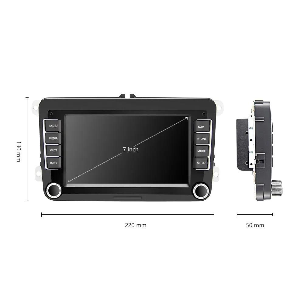 Фото Автомагнитола для VW Golf, Polo, Jetta, Passat, Skoda, автомобильный мультимедийный плеер с Bluetooth, Android, автомобильные электронные аксессуары 7 дюймов №2