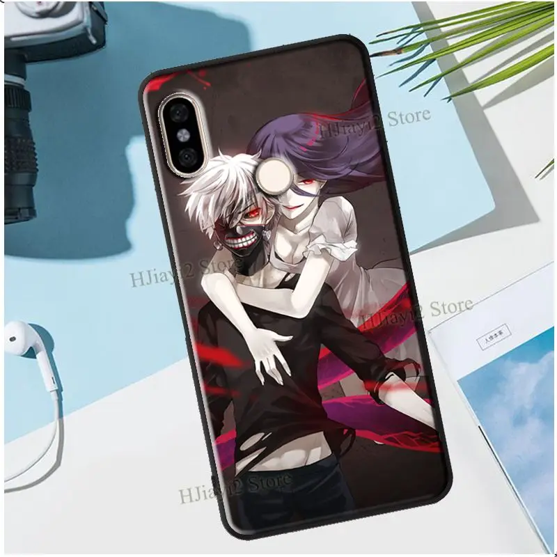 Kанеки и Райз Токийский Гуль RE для Xiaomi Redmi Note 11 8 9 10 Pro 10S 9A 9T Mi Lite 11T POCO X3 M3 M4 F3 кейс.
