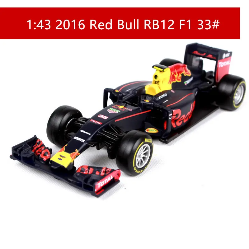 RED BULL-RB12-33 Бураго 1:43 красный BULL-RB12 сплав F1 модель автомобиля литье под давлением модель автомобиля моделирование автомобиля украшение коллекция подарочная игрушка - Цвет: RED BULL-RB12-33