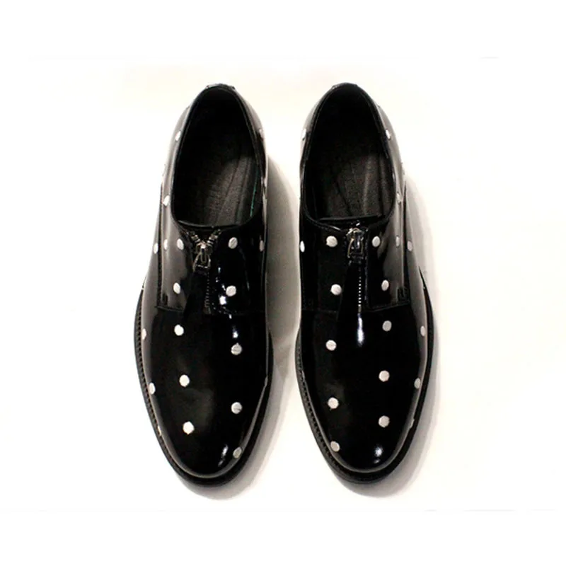 New 2020 Men Formal Shoes Leather Zipper Pointed Toe Footwear Man Black Party Mens Dress Luxury Shoe Sapato Masculino | Обувь