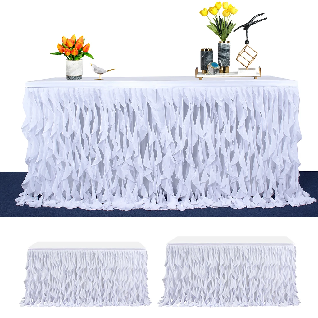 Белая юбка-пачка ручной работы столовая посуда чехол для свадьбы детского душа