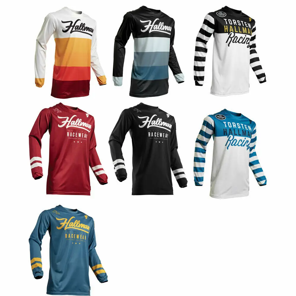 

Men Motocross Jersey Long Sleeves Motorcycle Shirt Riding Top Bicycle Bike Racewear Off Road Enduro Casual Riding Apparel