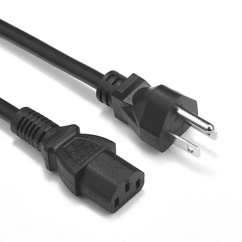 Компьютерный сетевой шнур 1 5 м 16AWG штепсельная вилка США кабель питания IEC C13