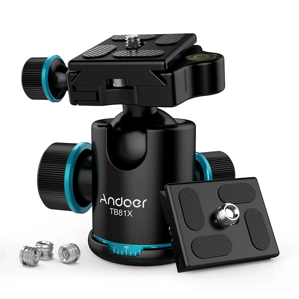 Шариковая головка для штатива Andoer TB81X панорамная с поворотом на 360 градусов