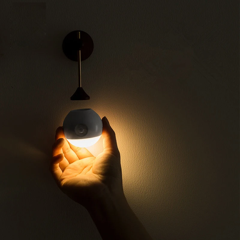 

100% New Brand Youpin Sothing Smart Removable Night Light Lamp Home Sothing Sunny Sensor Infrared Induction USB Charging