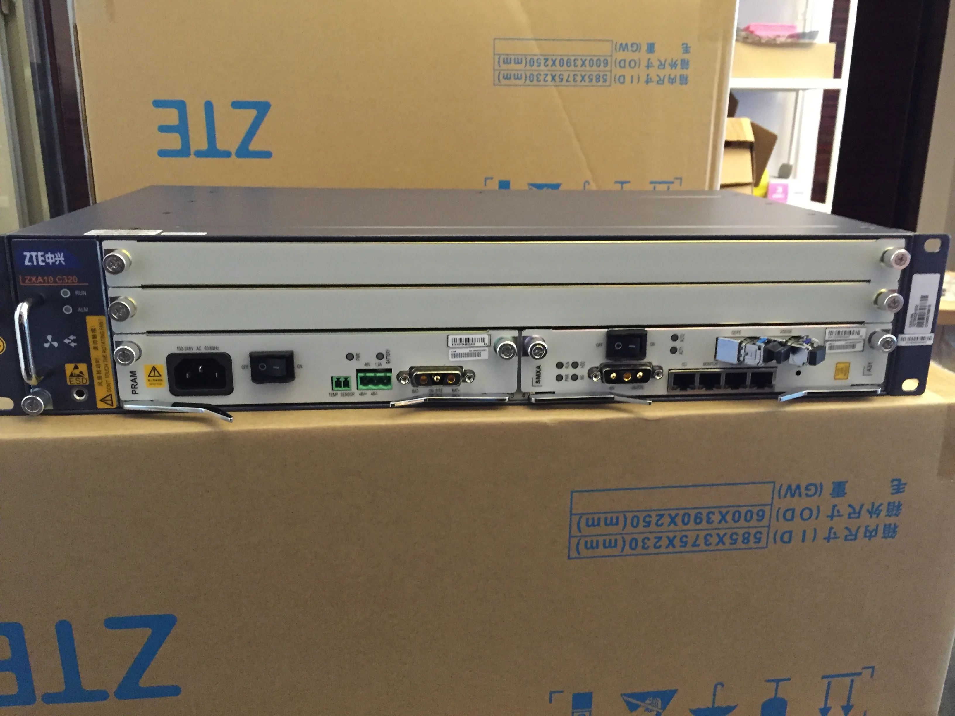 Новый оригинальный ZTE OLT ZXA10 C320 2U GEPON оптическая линия терминальное оборудование 1GE