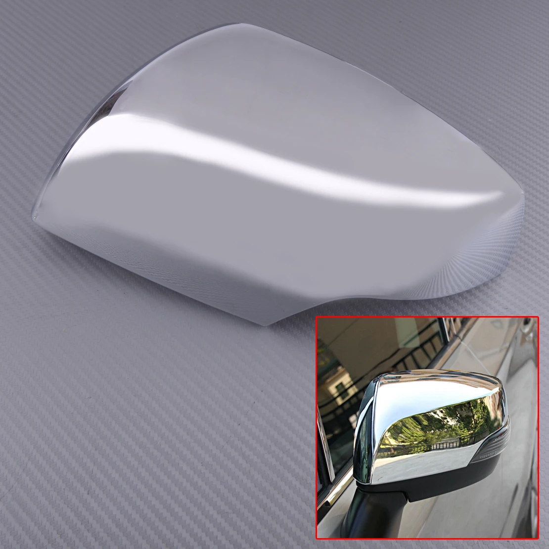 Левая дверь боковое крыло зеркало заднего вида крышка отделка серебро подходит