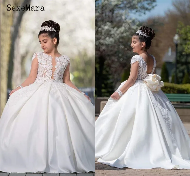 

Изготовленное на заказ платье для девочки с цветами для свадьбы бальное платье Пышное Платье для девочки для конкурса и первого причастия