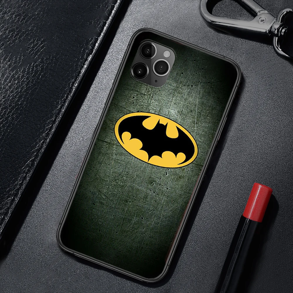 

Movie Super Hero Batmans Phone Case Cover For Iphone 5 5S 6 6S PLUS 7 8 11 12 Mini X XR XS PRO SE 2020 MAX black Prime Painting