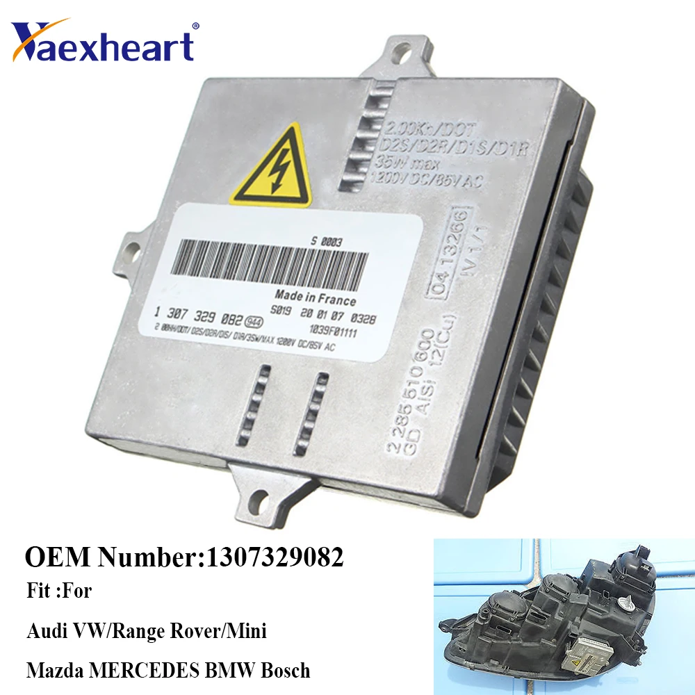 

OEM 1307329082 1J0941641 D2s D1s Xenon HID Headlight Ballast For VW Mini Mazda MERCEDES-BENZ BMW Range Rover Control Unit