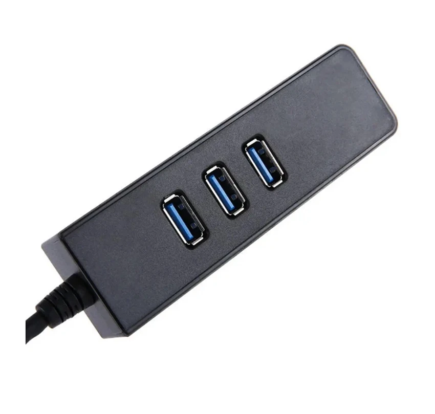 Концентратор USB 3 0 на порта 10 Гбит/с Gigabit Ethernet черный для ПК ноутбука драйвер не