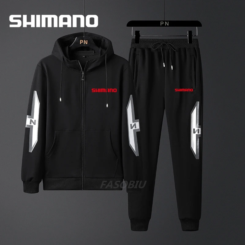 

SHIMANO Men's Autumn Winter New Fishing Clothing Outdoor Fishing Set Breathable Windproof Fishing Suits Sports Suit Two-piece
