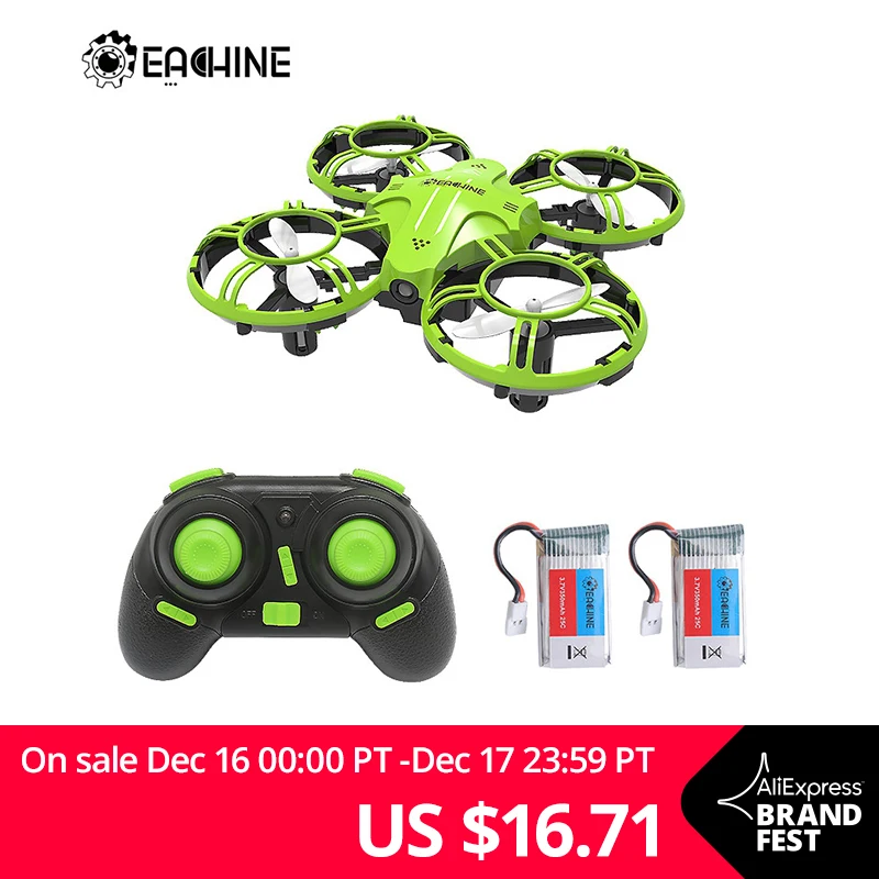 Eachine E016H Мини высота удерживайте Безголовый режим 8 минут время полета 2,4G RC Дрон Квадрокоптер RTF RC вертолет для детей VS S9HW H49