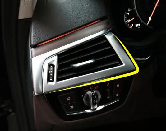 

ABS Matte For BMW 5 Series G30 2017 2018 Car left and right air outlet cover trim Interior Car accessories styling 2pcs