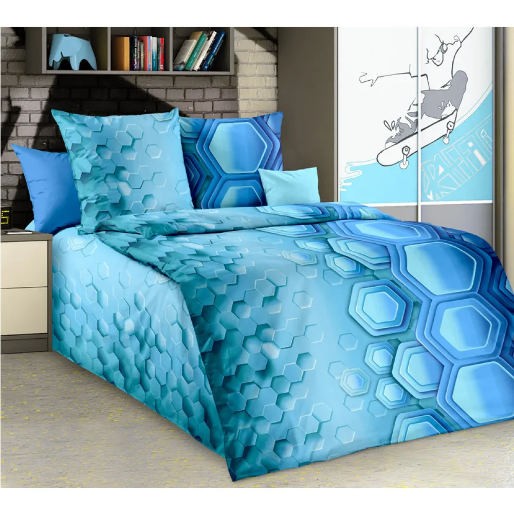 Комплект постельного белья Текс-Дизайн 1 5-спальный Свечение бязь | Дом и сад