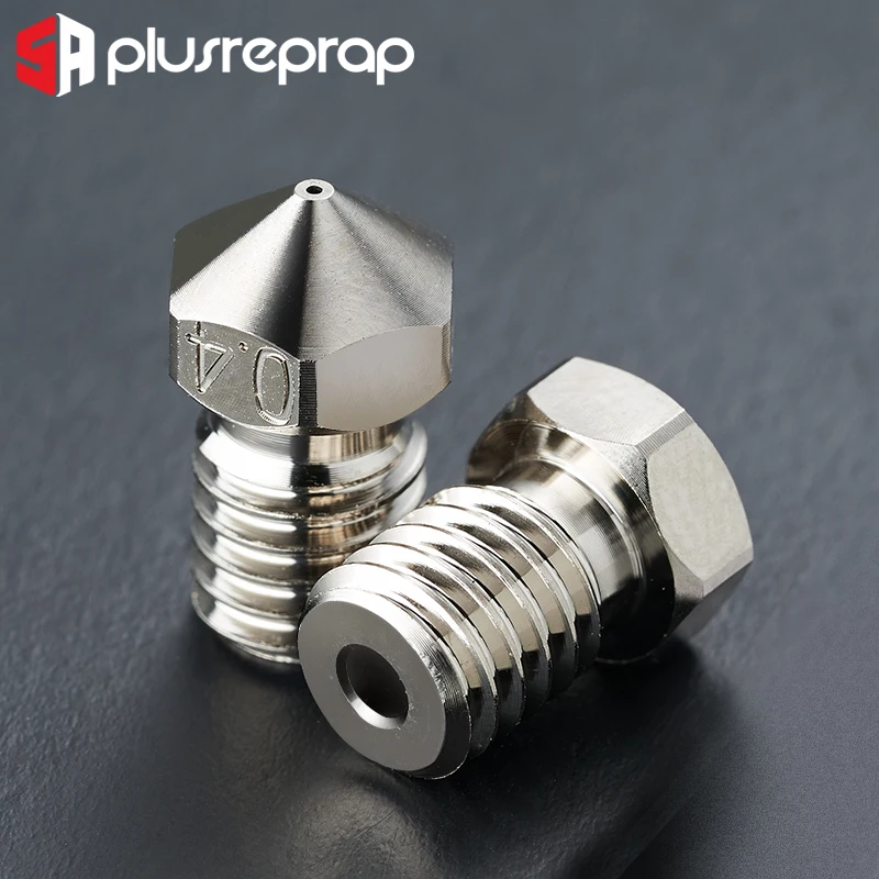 

Plated Copper Nozzle Durable Reduce Stick High Performance For V5 V6 M6 E3D PT100 Heatblock Dragon HotEnd 3D Printers