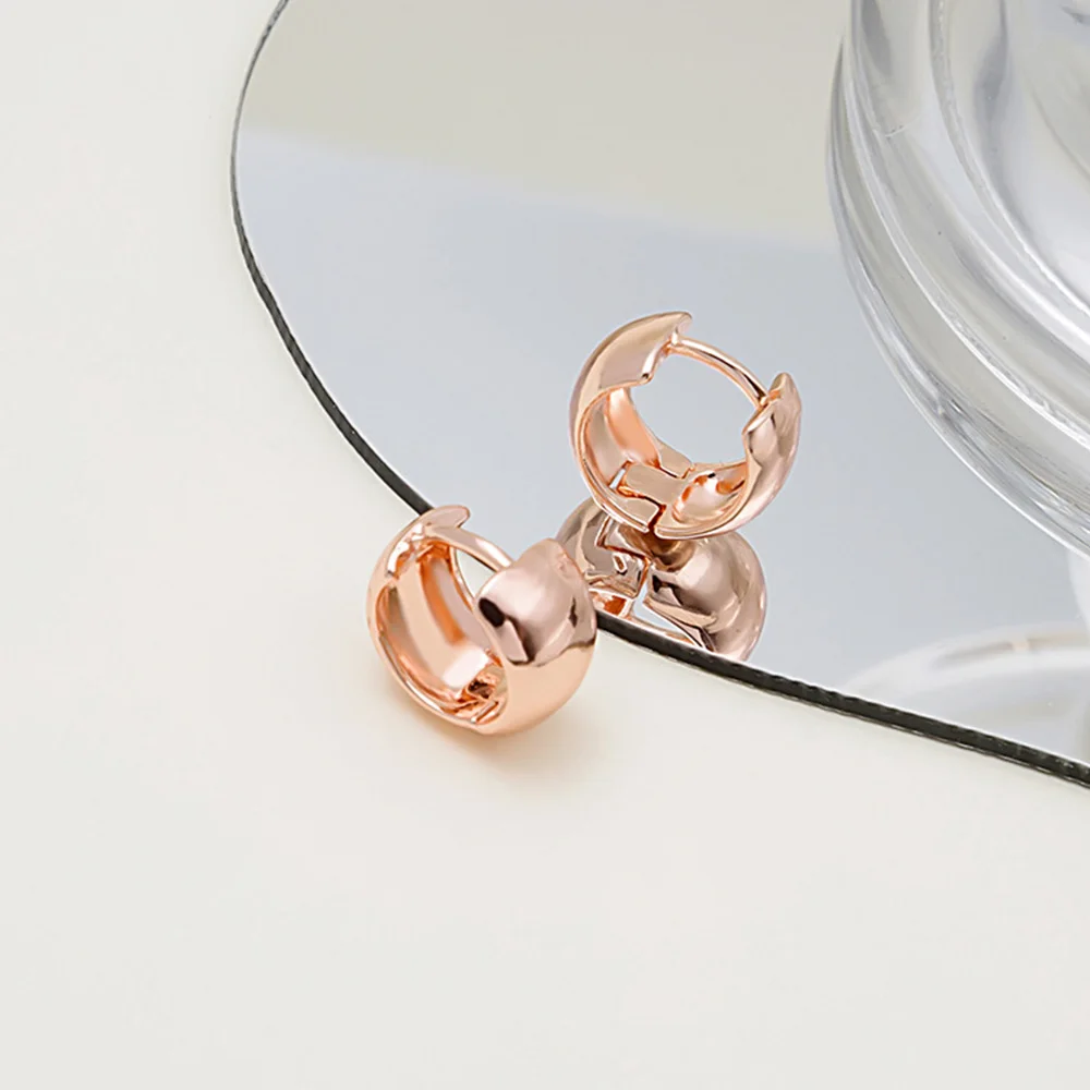 Simple Metal Jewelry Cute Round Hoop Earrings For Women Geometric Circle Earings Female Small Huggie Party Gift | Украшения и