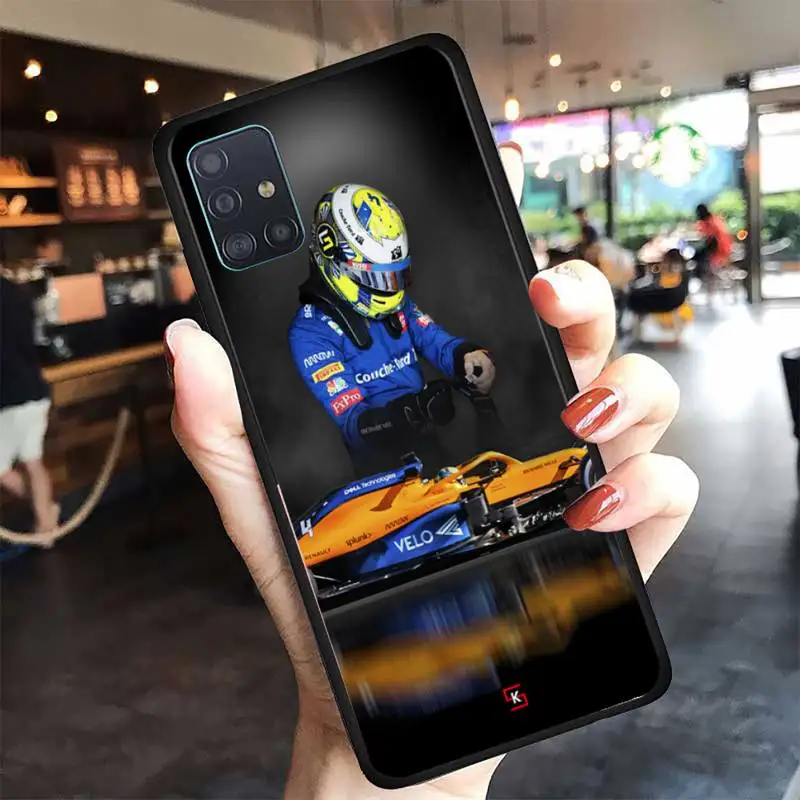 

F1 Formula 1 Lando Norris Racing Phone Case For Samsung A10 A12 A02 A20E M30 A31 A32 A40 A50 S A52 A51 A70 A71 A80 Cover Fundas