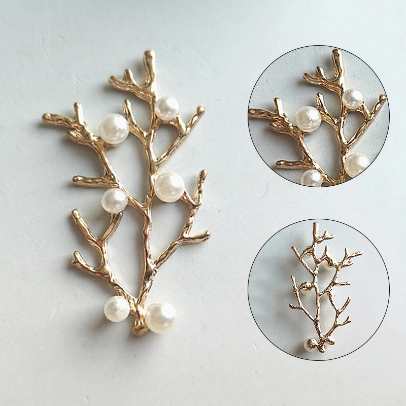 Branch Leaves Pearl Metal Hair Clip Hairband For Women Comb Pin Barrette Hairpin Headdress Jewelry Accessories Beauty Styling |