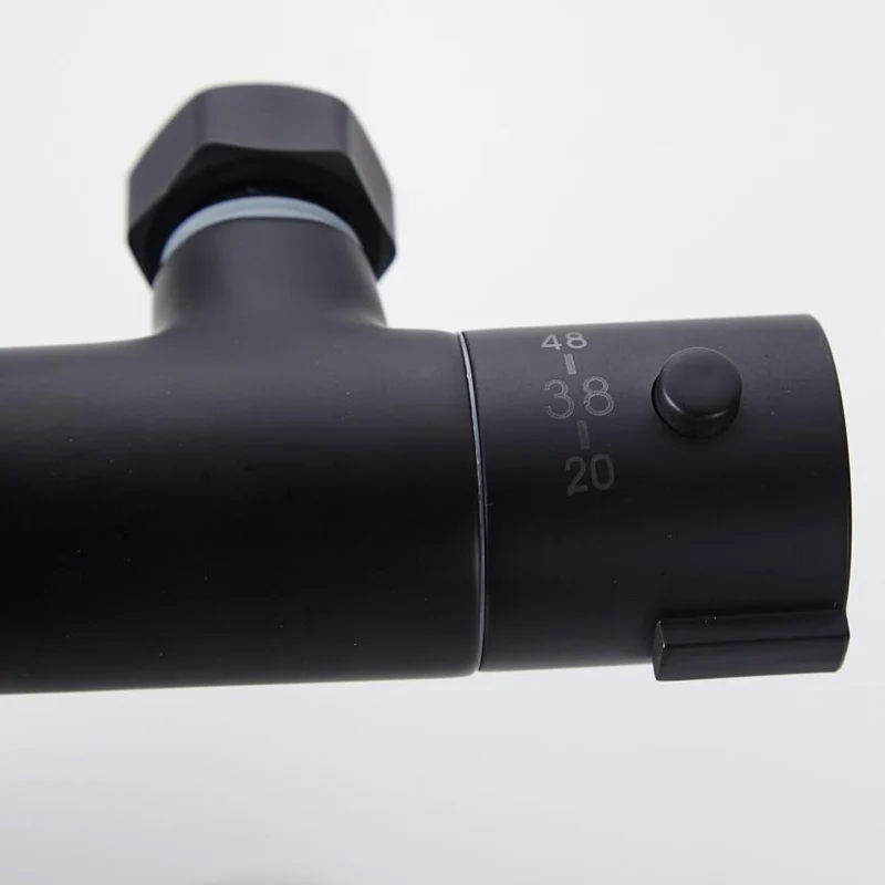 Новый смеситель для ванной и душа с черной росписью клапан управления водой