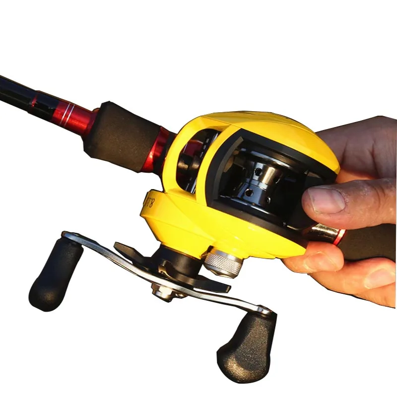 FDDL 18 + 1BB мультипликаторная катушка Baitcasting низкий профиль Катушка 8 2: 1 Рыбалка