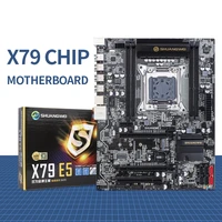 shuangwei x79 motherboard kit chip lga 2011 sata3 0 atx usb3 0 pci e nvme m 2 ssd support reg ecc memory and xeon e5 processor