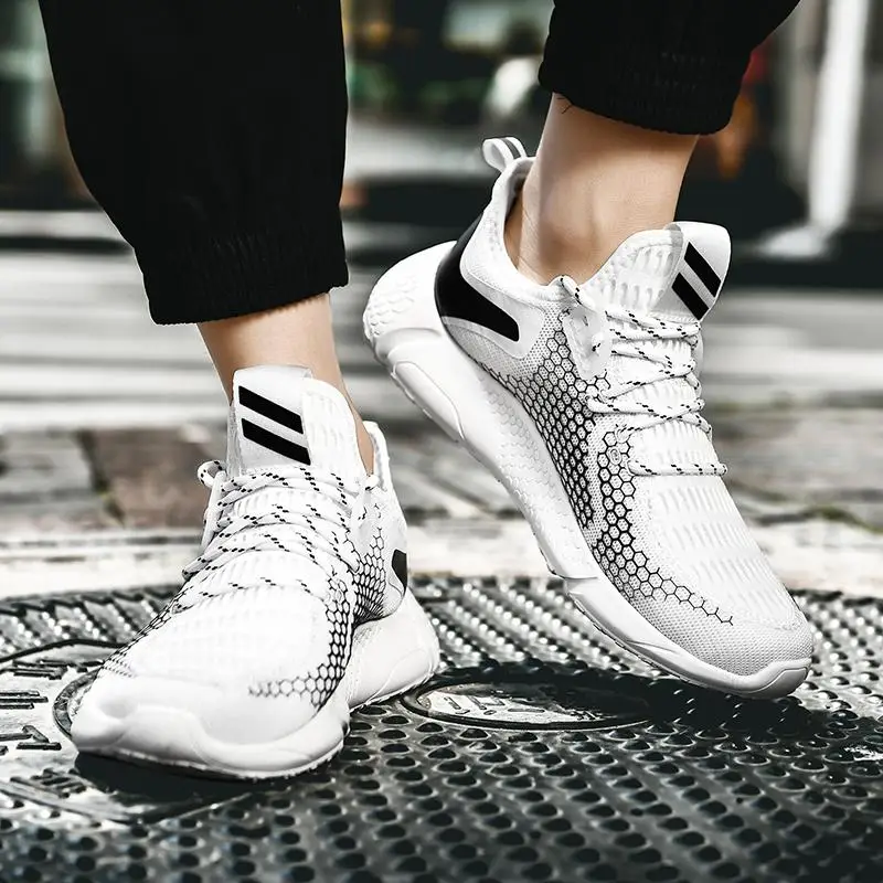 

New Men's Running Shoes Sports Breathable Mesh Cloth Men's Shoes Cross-border INS Hot Selling Comfortable Lightweight Wild Shoes