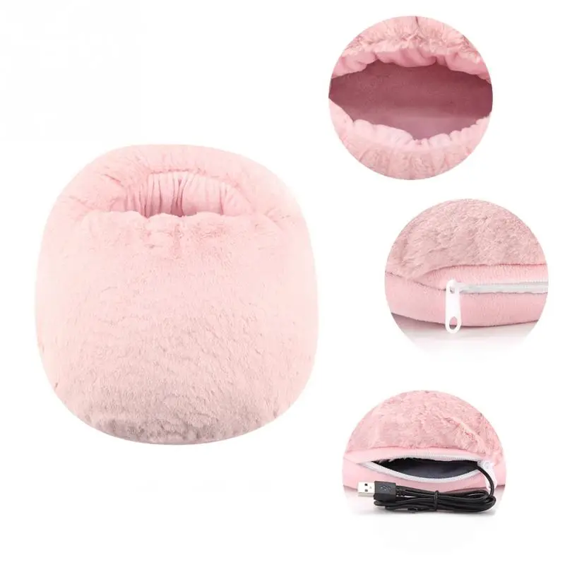 

USB Foot Warmer Heating Pad Winter Office Heating Slippers Warm Cushion Electric Foot Warmer Shoes Winter Warming Blanket Mat