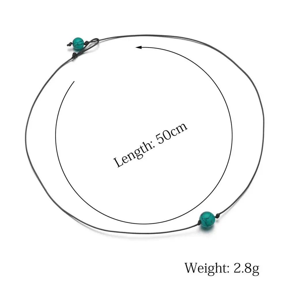 Цепочка с подвеской из черной кожи простой кулон жемчугом ожерелье натурального