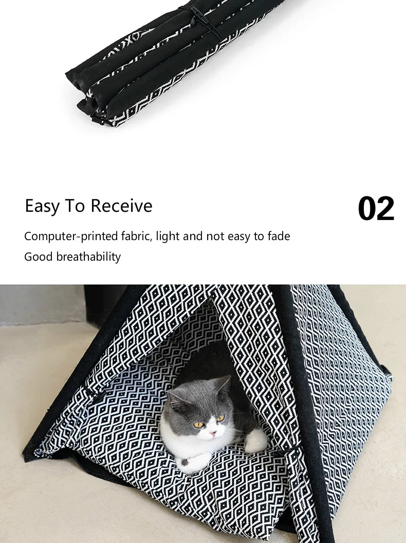 Кошка палатка кошка коврик-кроватка Конура Katten спроса защитный чехол для телефона собачий питомник Портативный моющиеся вигвам для домашних животных с Pad товары для домашних животных