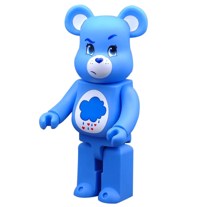 

PETCO 28cm 400% BearB Rainbow / rain bear doll Bear@bricklys Action Figures Block Bear Home decoration Correct version