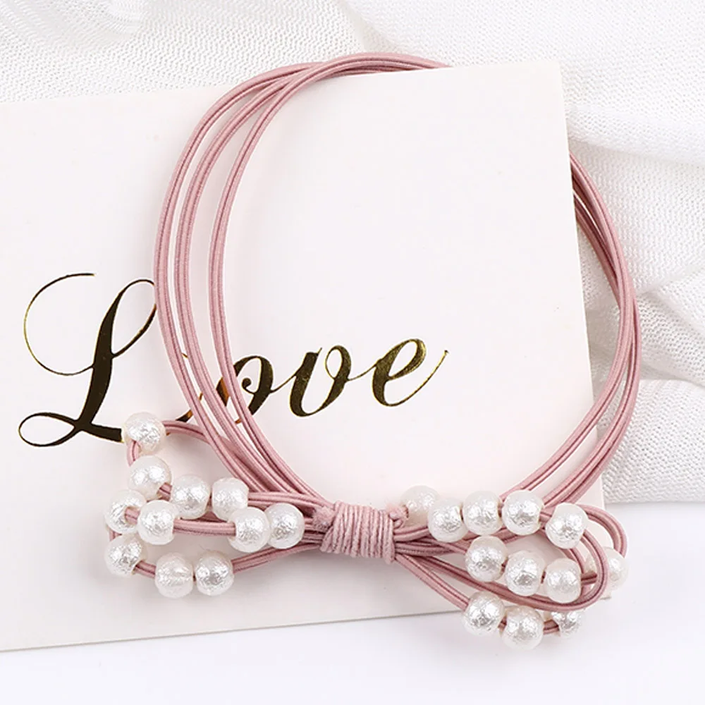 1 шт. аксессуары для волос бусы эластичные резинки кольцо головной убор девочек