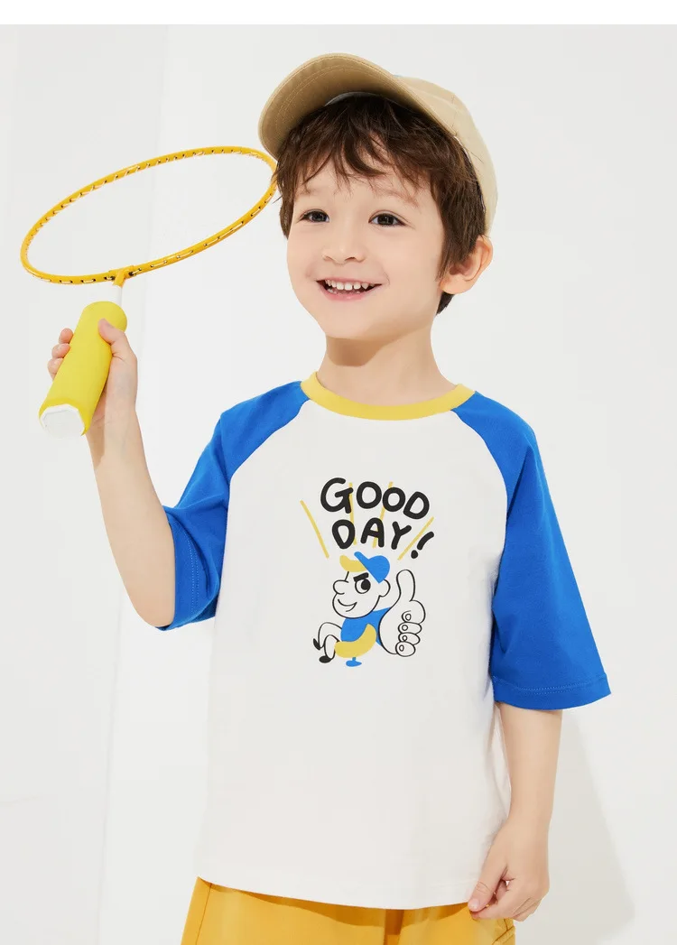 

baby Boy's Short-Sleeved T-shirt Top 2020 Summer Cotton kids t shirt Cartoon casual Patchwork animal print roupas infantil