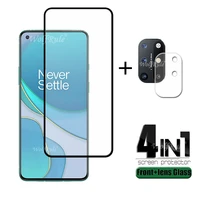 4 in 1 for oneplus 8t glass for oneplus 8t tempered glass full glue screen protector for oneplus 8 nord oneplus z 8 t lens glass