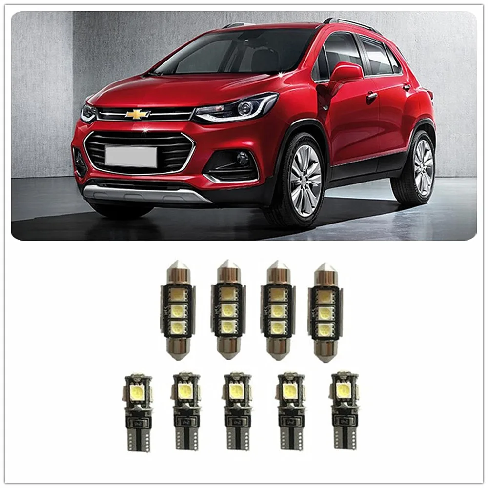 Комплект для салона из 9 предметов Белый светодиодный комплект Chevrolet Astra Astro Avalanche